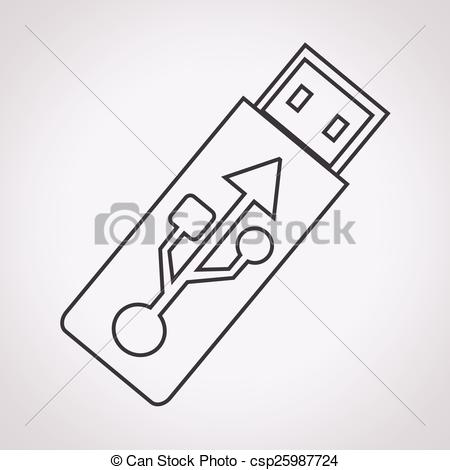 450x470 usb flash drive icon - Flash Drive Drawing