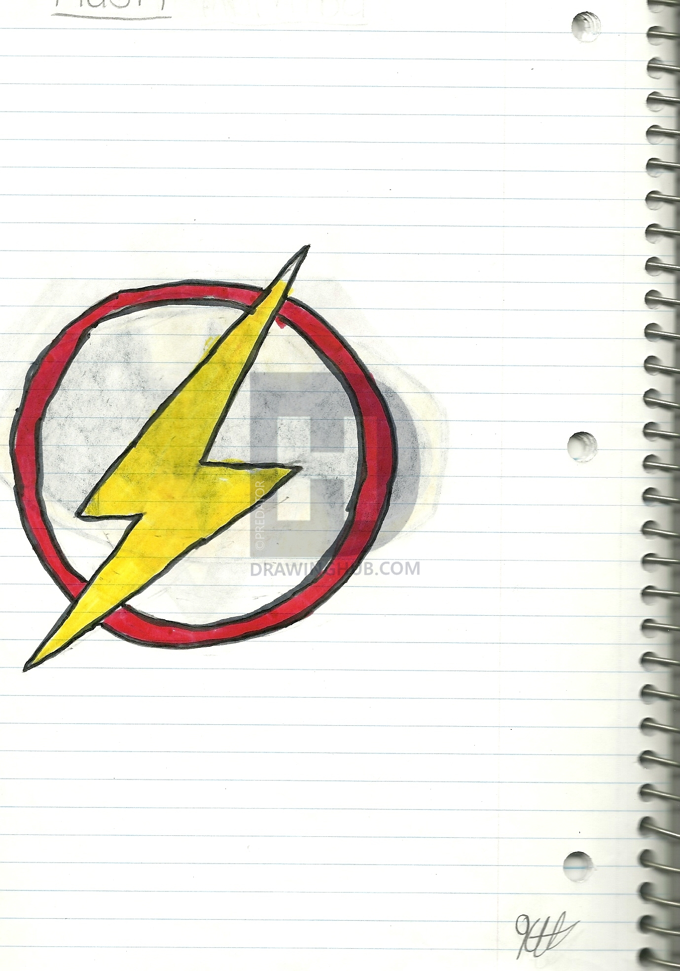 1379x1968 Flash Logo Drawing - Flash Logo Drawing