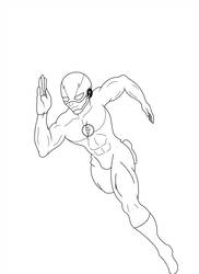 182x250 The Flash Running - Flash Running Drawing