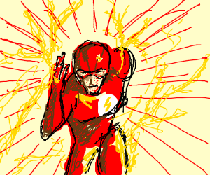 300x250 The Flash Running Drawing - Flash Running Drawing