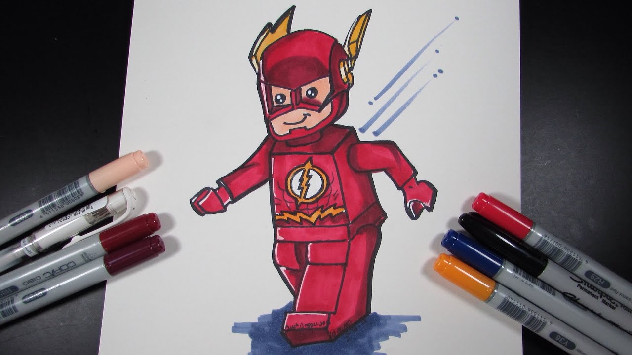 1280x720 How To Draw Flash - Flash Superhero Drawing