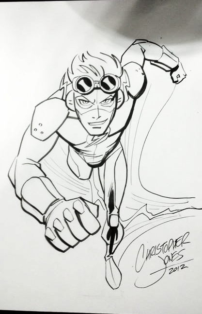 417x646 Sketch Rates Christopher Jones Comic Art And Illustration Blog - Flash Superhero Drawing