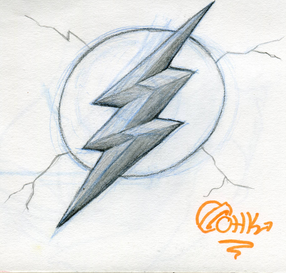 914x874 The Flash Symbol - Flash Symbol Drawing