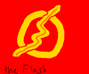 300x250 The Flash Symbol Drawing - Flash Symbol Drawing