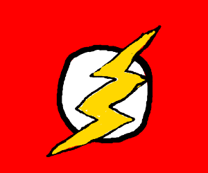 300x250 The Flash Symbol Drawing - Flash Symbol Drawing