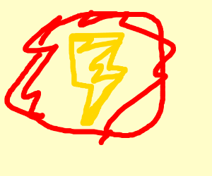 300x250 The Flash Symbol Drawing - Flash Symbol Drawing
