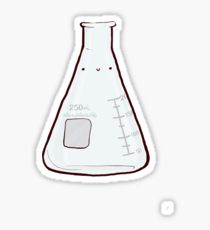 210x230 erlenmeyer flask drawing stickers redbubble - Flask Drawing