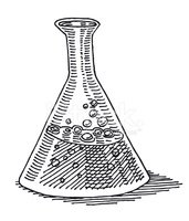 171x200 laboratory erlenmeyer flask drawing stock vectors - Flask Drawing