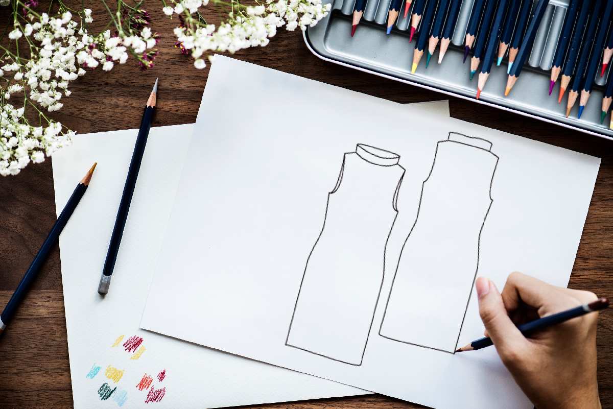 1200x801 Fashion Flat Sketches Basics - Flat Drawing