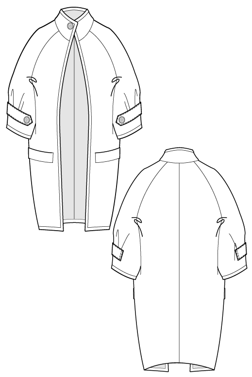 519x778 Fari Coat - Flat Drawing