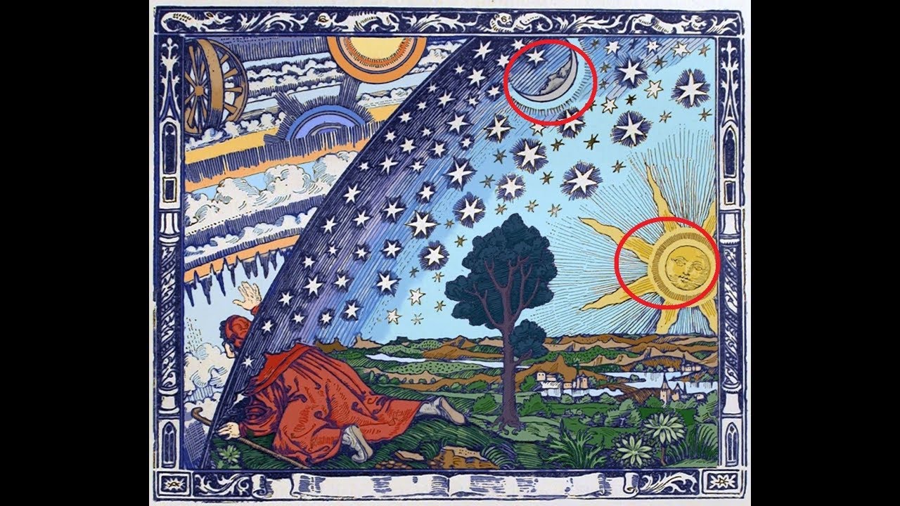 1280x720 Flammarion Engraving - Flat Earth Drawing