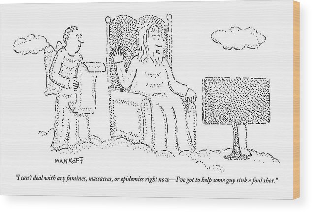 634x431 God Watches A Flat Screen Tv Wood Print - Flat Screen Tv Drawing