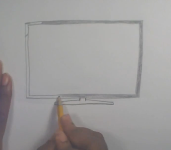 347x305 How To Draw A Flat Screen Tv - Flat Screen Tv Drawing
