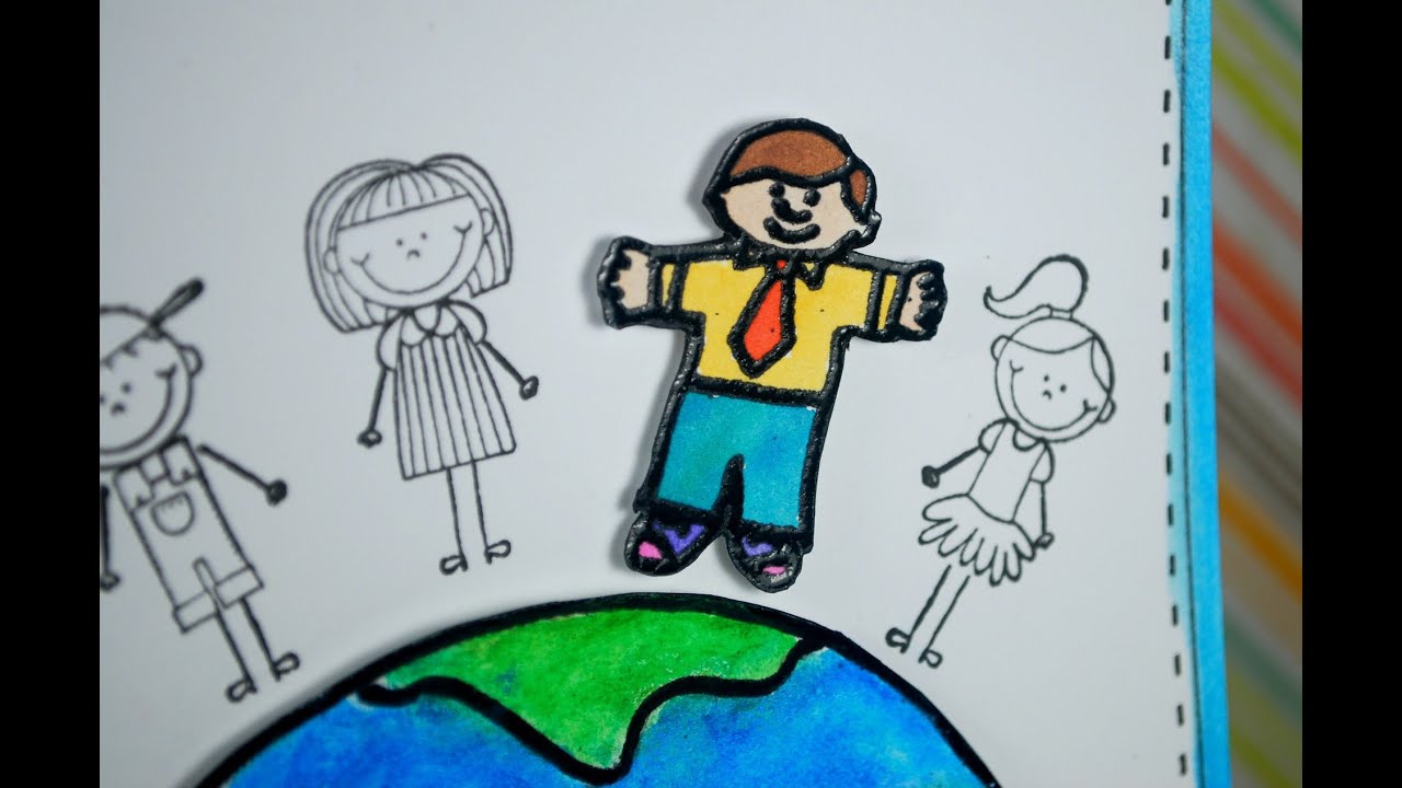 1280x720 Flat Stanley Card - Flat Stanley Drawing