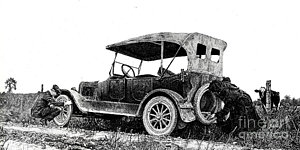 300x150 Flat Tire Drawings Fine Art America - Flat Tire Drawing