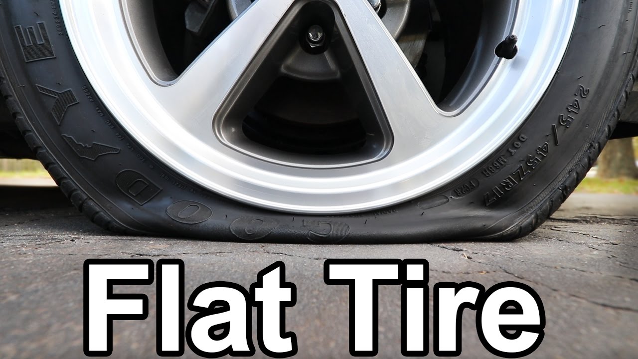 1280x720 how to fix a flat tire easy - Flat Tire Drawing