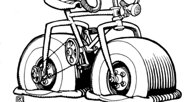 658x357 Non Use Makes Bike Tires Go Flat San Diego Reader - Flat Tire Drawing
