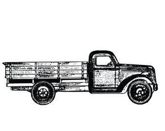 340x270 Flatbed Truck Etsy - Flatbed Truck Drawing