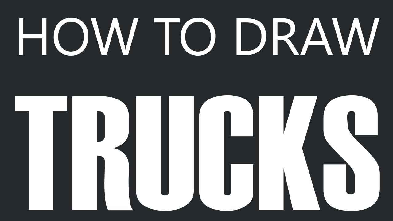 1280x720 How To Draw A Truck - Flatbed Truck Drawing
