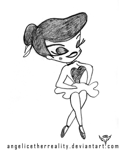 400x489 fifi le flea drawing - Flea Drawing