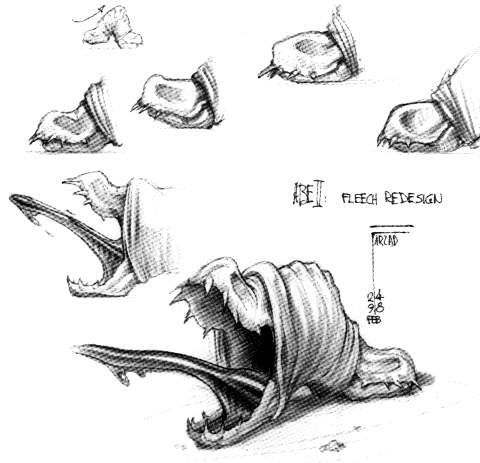 480x463 fleece drawings oddworld inhabitants - Fleece Drawing