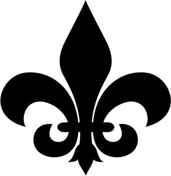 350x359 Fleur De Lis Tattoo Drawing - Fleur De Lis Drawing