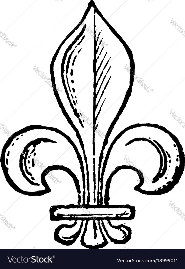741x1080 Huge Collection Of 'fleur De Lis Line Drawing' Download More Than - Fleur De Lis Drawing