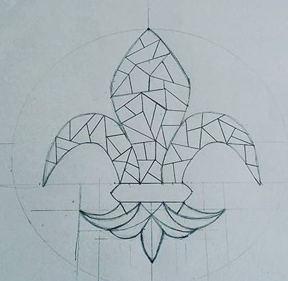 409x399 Entry - Fleur De Lis Drawing