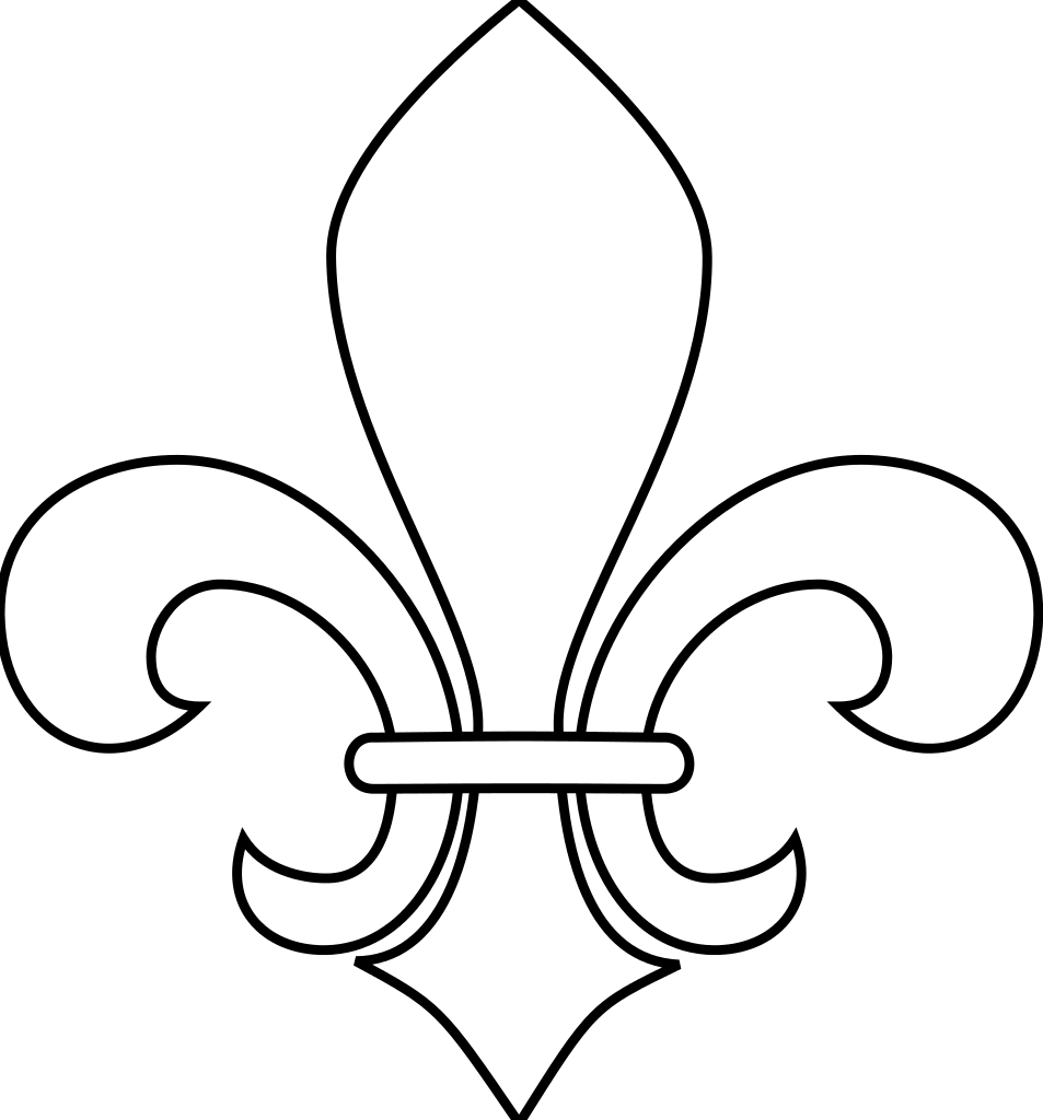 953x1024 Filemeuble Fleur De Lis - Fleur De Lys Drawing