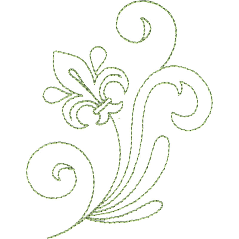 800x800 Fleur De Lis Swirls - Fleur De Lys Drawing