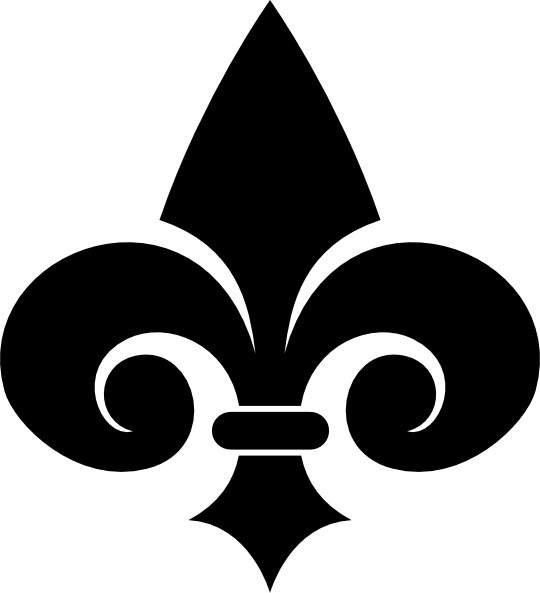 540x593 Fleur De Lys Clip Art Free Vector In Open Office Drawing - Fleur De Lys Drawing