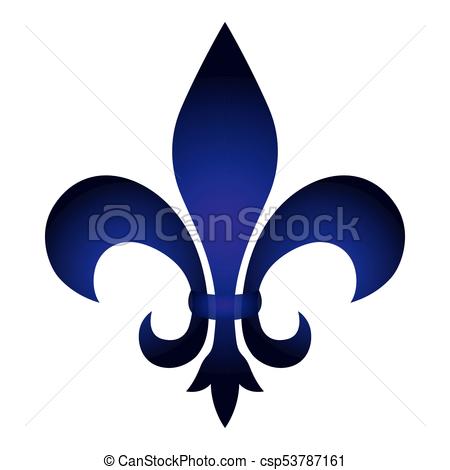 450x470 Fleur De Lys Symbol On A White Background, Vector Illustration - Fleur De Lys Drawing