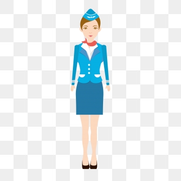 360x360 Flight Attendant Png, Vectors, And Clipart For Free Download - Flight Attendant Drawing