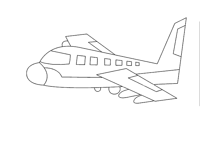 680x500 How To Draw An Airplane Easy Drawing Guides - Flight Drawing