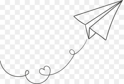 500x340 Airplane Paper Plane Drawing Line Art Cc0 - Flight Drawing