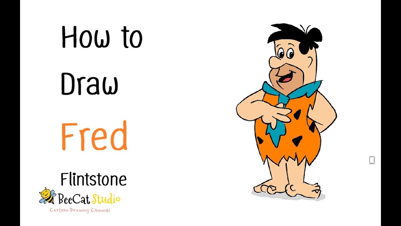 1280x720 how to draw fred flintstone - Flintstones Drawings