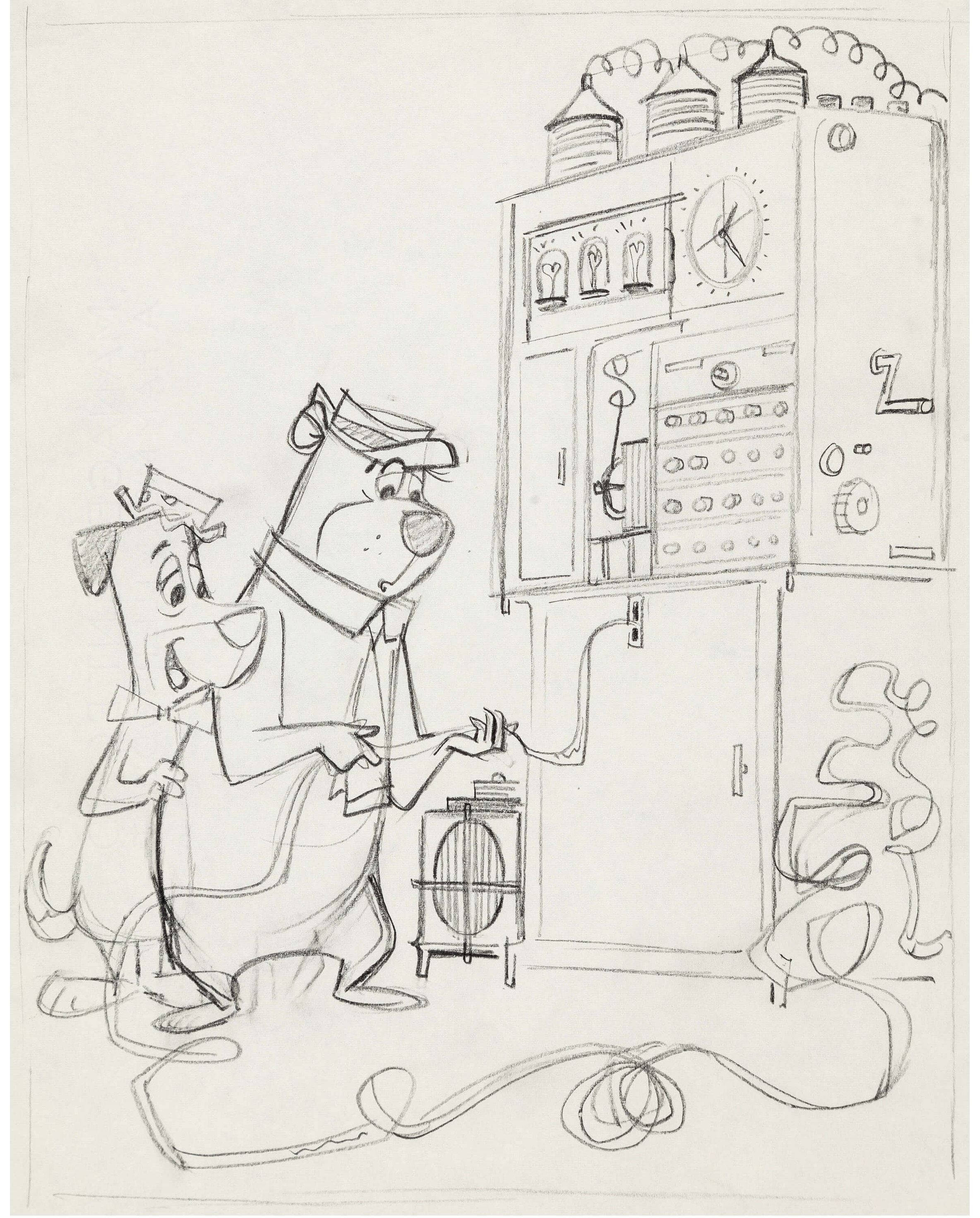 2368x2944 yogi bear and the flintstones drawings - Flintstones Drawings