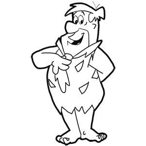 300x300 draw fred flintstone from the flintstones cartooning drawing - Flintstones Drawings