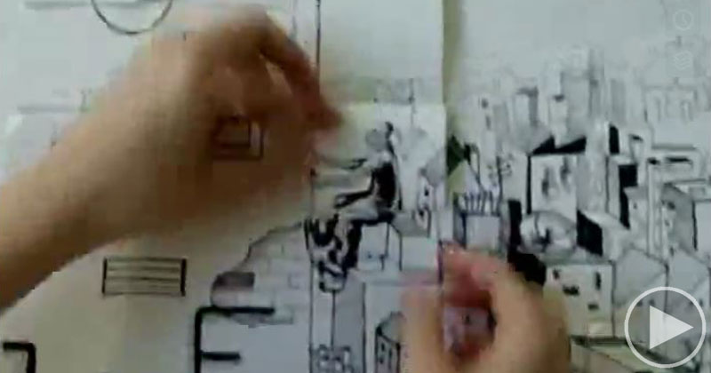 800x420 this woman takes flip book style animation to a whole new - Flip Book Drawing