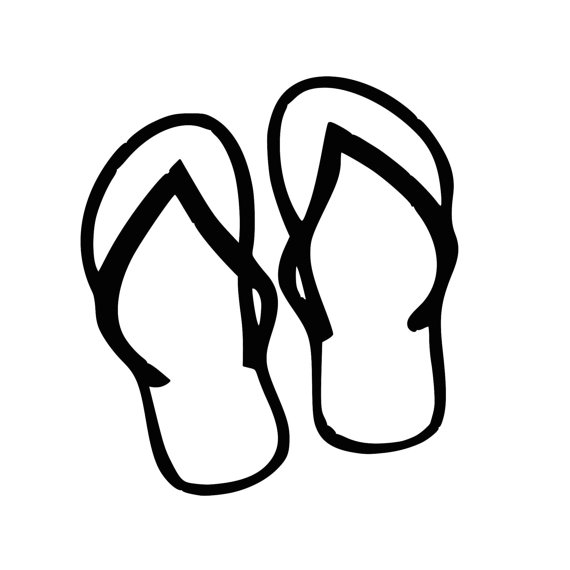 How To Draw Flip Flops Step By Step
