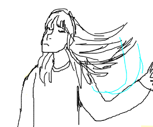 300x250 sassy hair flip drawing - Flip Drawing