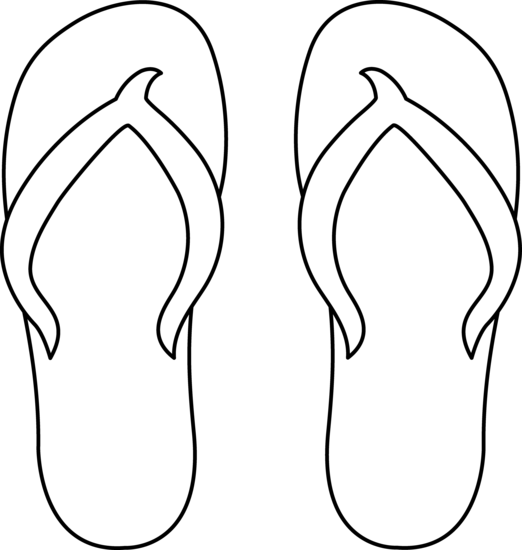 522x550 flip flops drawing image drawing skill - Flip Flop Drawing