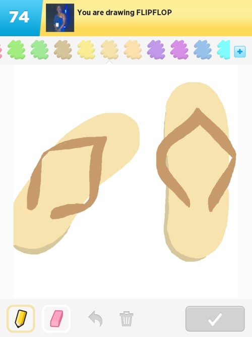 500x667 flipflop drawings - Flip Flop Drawing