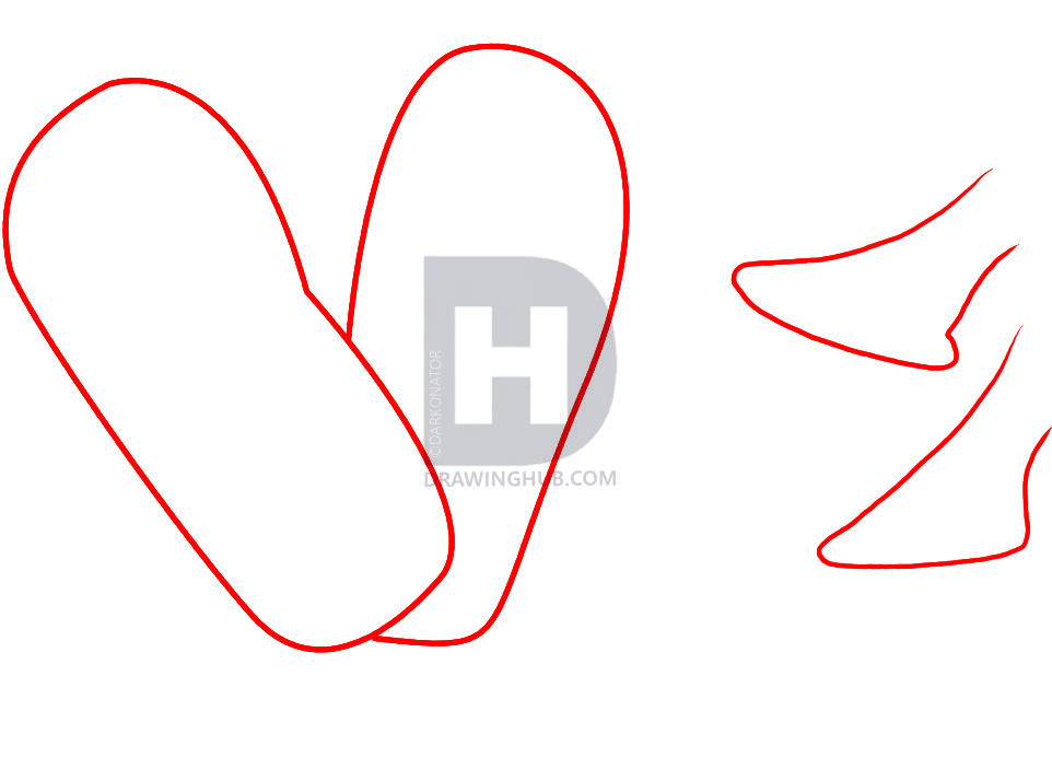 962x703 how to draw flip flops, step - Flip Flop Drawing