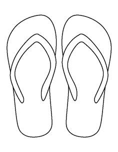 236x305 craftselementary flip flop craft, stencil - Flip Flop Drawing