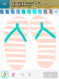 Flip Flop Drawing at PaintingValley.com | Explore collection of Flip ...