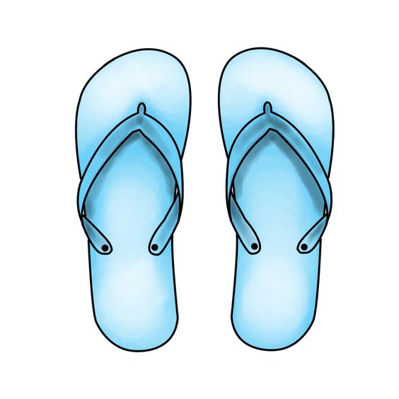 564x564 flip flop tattoos designs - Flip Flop Drawing