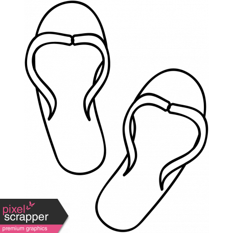 456x456 flip drawing hand drawn transparent png clipart free download - Flip Flop Drawing