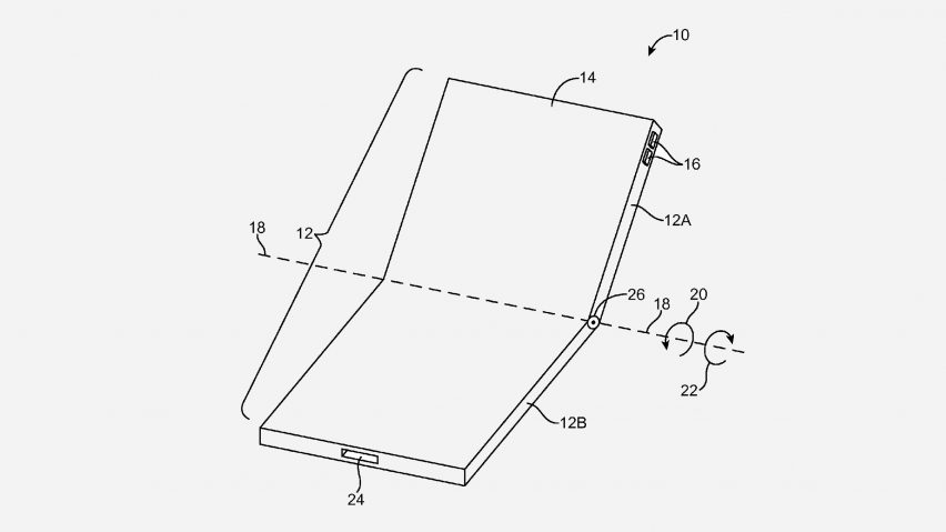 852x479 apple granted patent for edgeless screen flip phone - Flip Phone Drawing