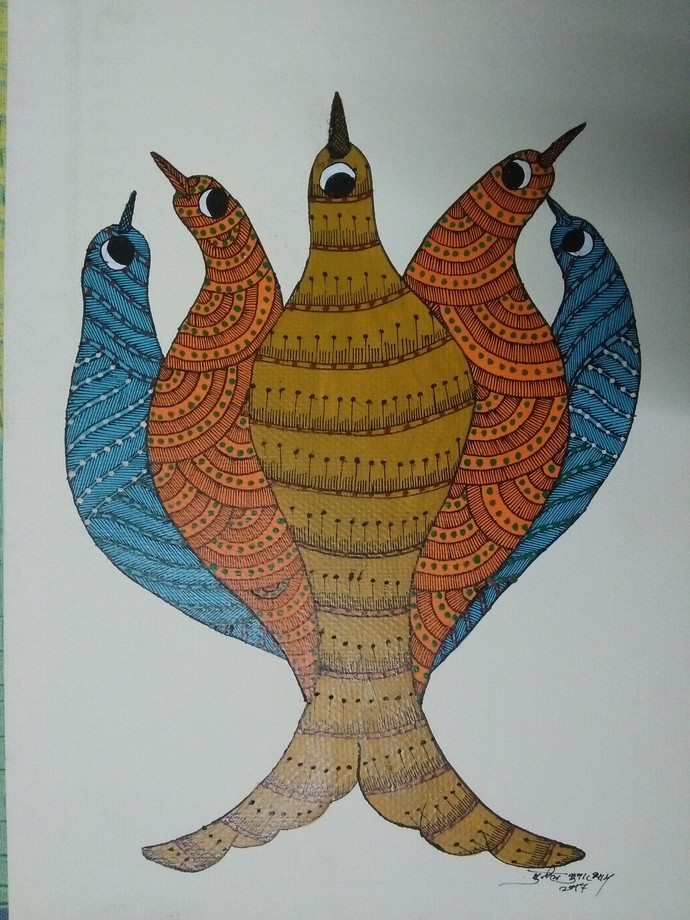 690x920 flock together - Flock Drawing